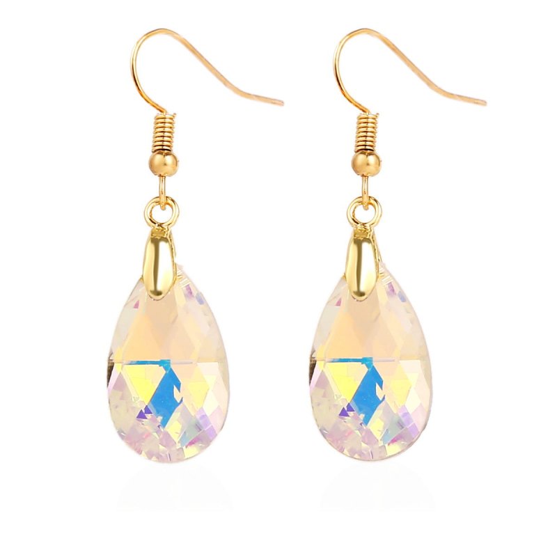 Women's Stylish Water Drop Crystal Earrings-Jewearrings