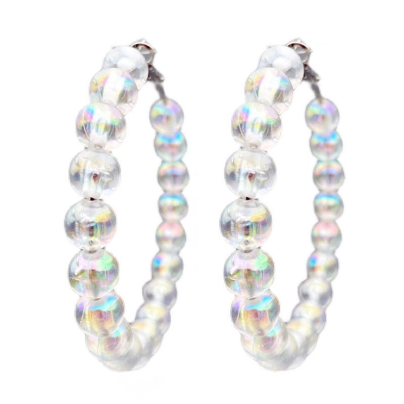 Women's Super Flash Colorful Acrylic Earrings-Jewearrings