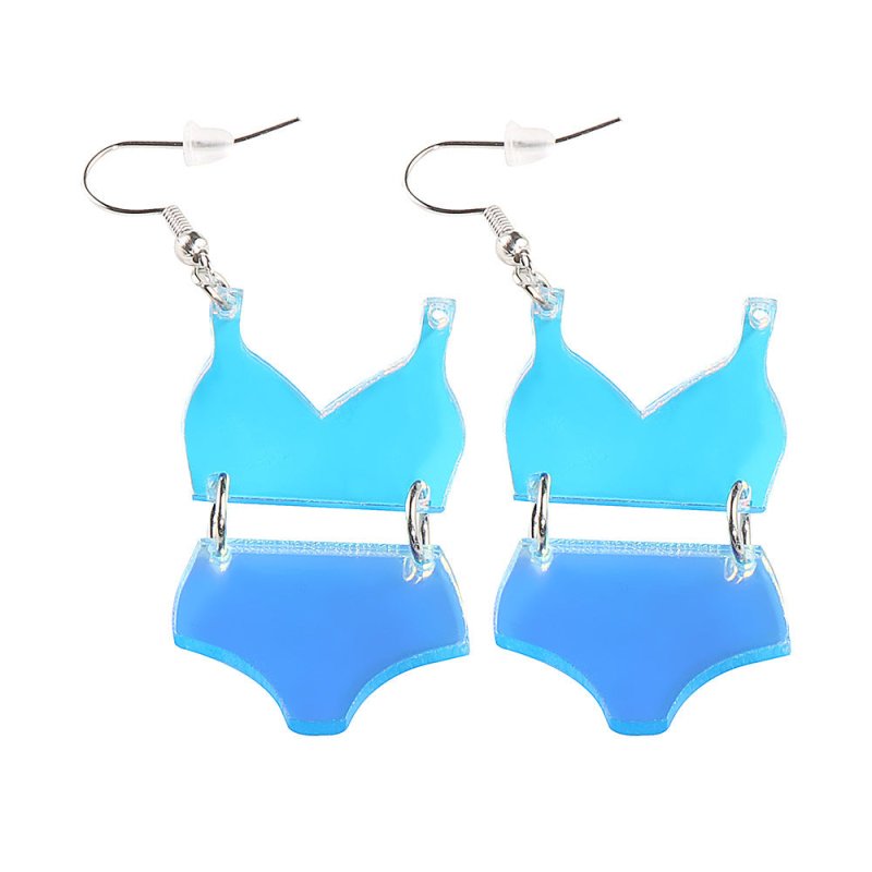 Women's Swimsuit Exaggerated Acrylic Long Earrings-Jewearrings