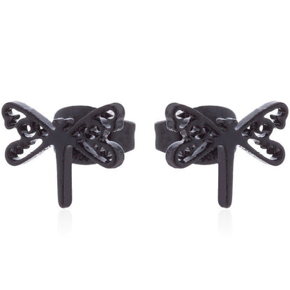 Women's Temperament Fashion Dragonfly Stud Earrings-Jewearrings