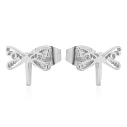 Women's Temperament Fashion Dragonfly Stud Earrings-Jewearrings