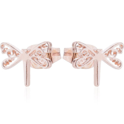 Women's Temperament Fashion Dragonfly Stud Earrings-Jewearrings