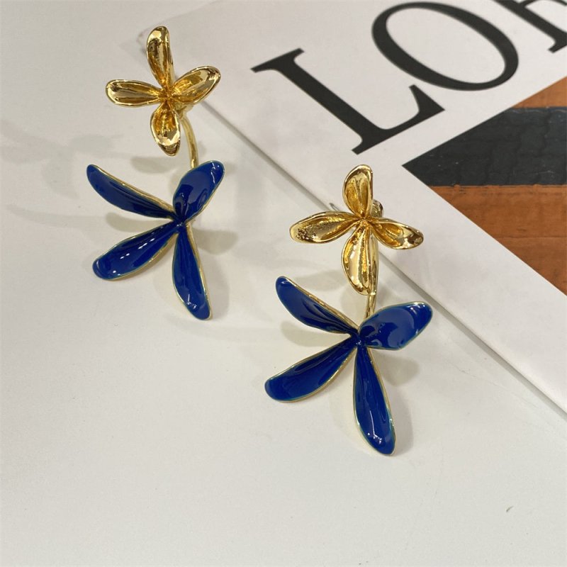 Women's Temperament Personality Big Flower Shape Earrings-Jewearrings