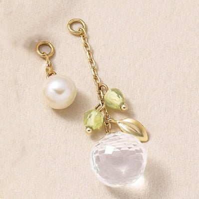 Women's White Crystal Drop Earrings-Jewearrings