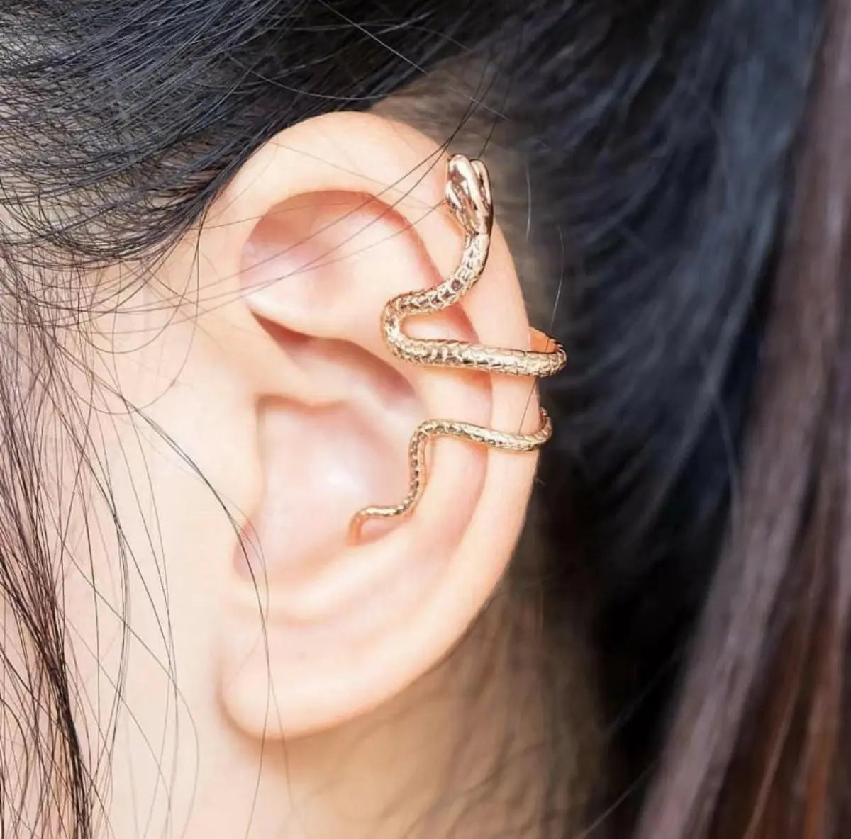 Wrap-around Ear Snake Earrings - Stylish & Minimalist-Jewearrings