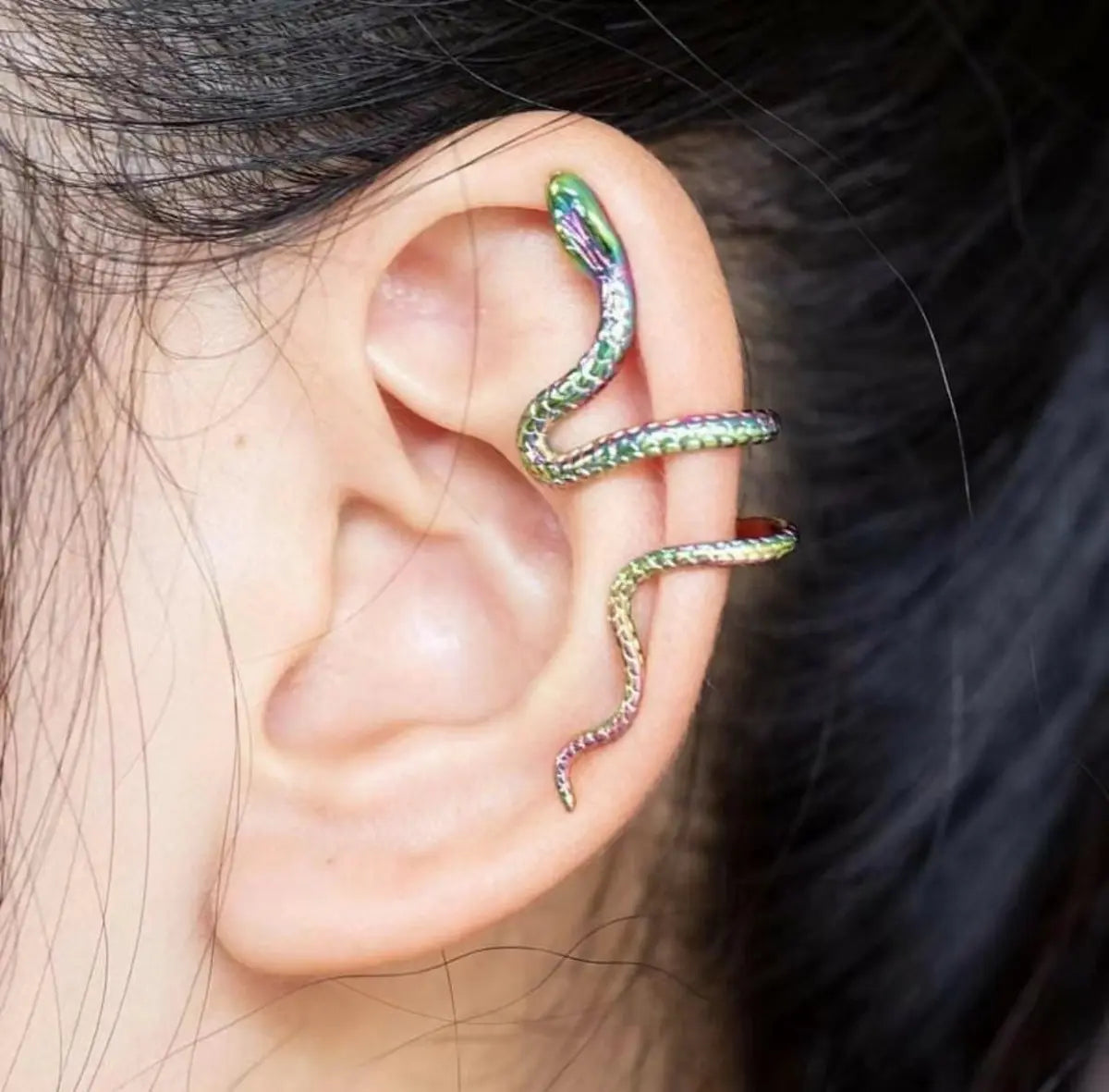 Wrap-around Ear Snake Earrings - Stylish & Minimalist-Jewearrings