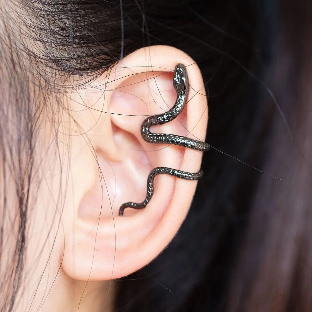 Wrap-around Ear Snake Earrings - Stylish & Minimalist-Jewearrings